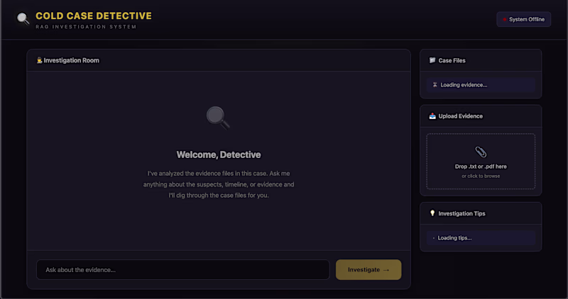 Cover image for A Cold Case taken over