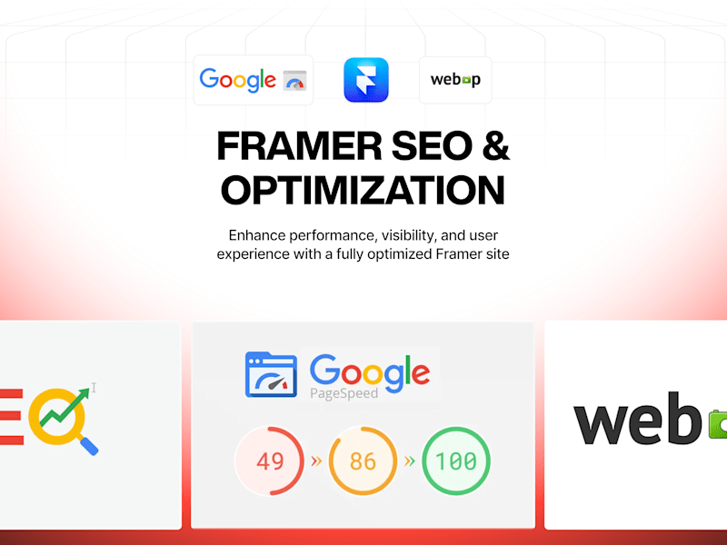 Cover image for Framer SEO & Optimization