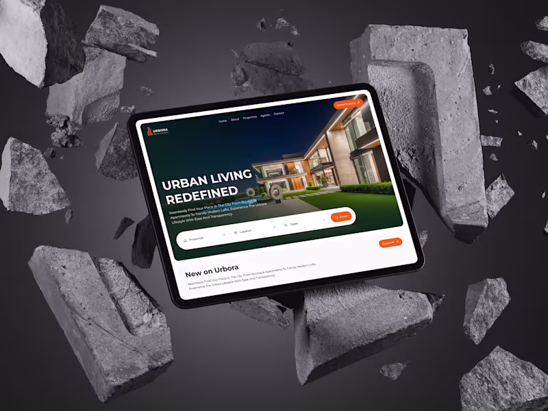 Cover image for Urbora Framer Template for Real Estate