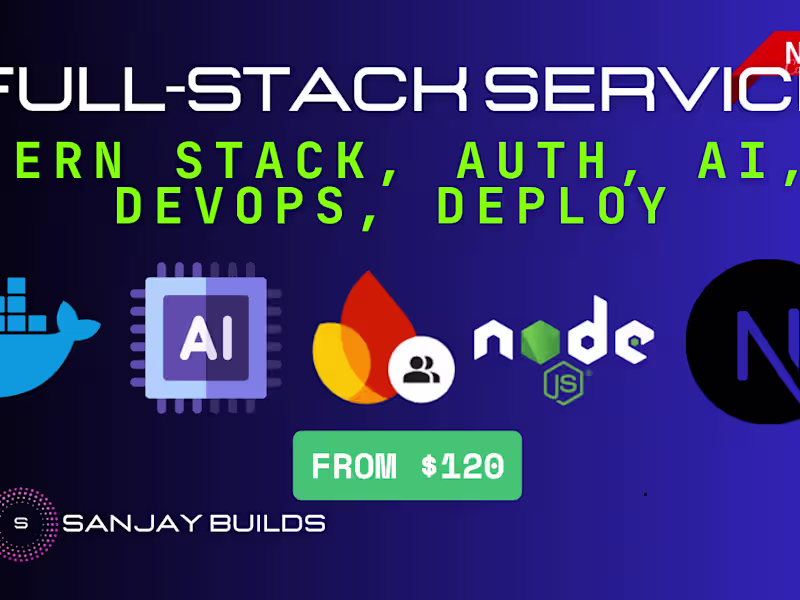 Cover image for Full Stack Services | API services