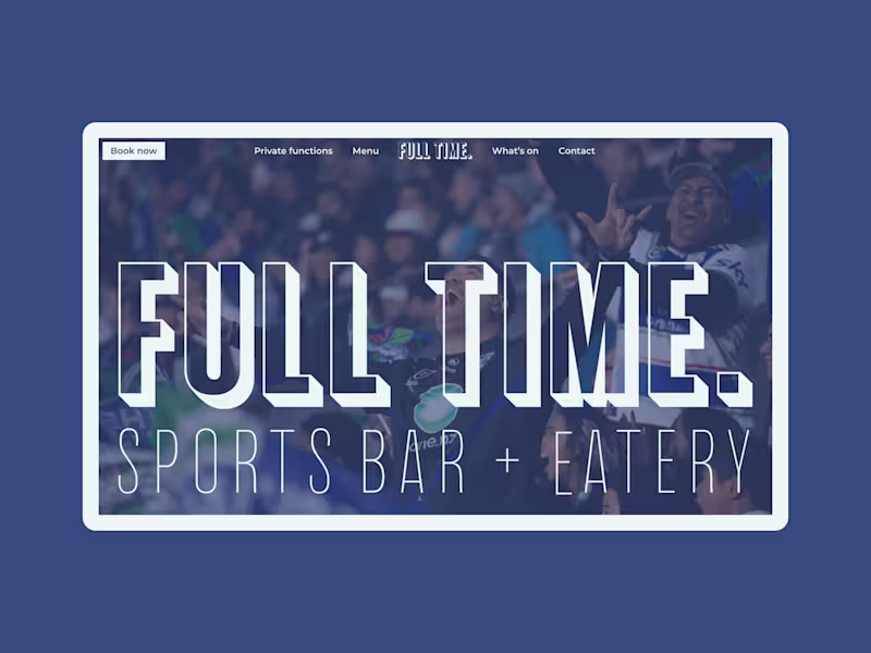 Cover image for Full Time Sports Bar & Eatery
