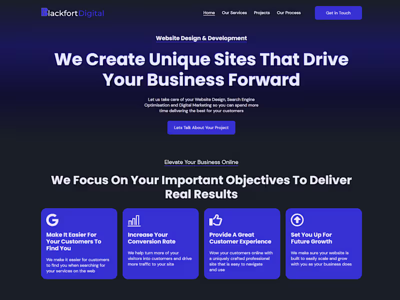 Cover image for Blackfort Digital - WordPress web Design & Development