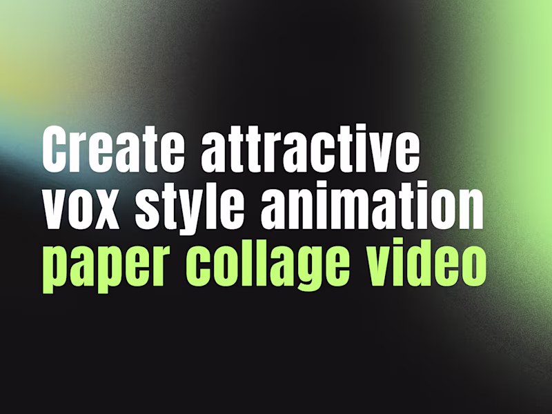 Cover image for Paper Collage Animation Video Editing with Motion Graphics