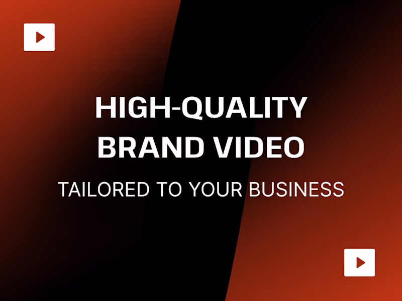 Cover image for High-Quality Brand Video (from $1500)