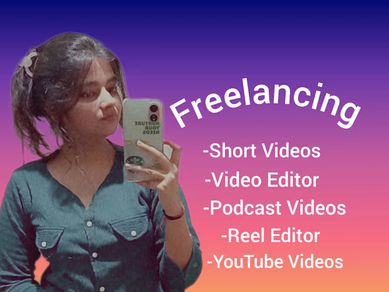 Cover image for YOUTUBE and INSTAGRAM Video Editing