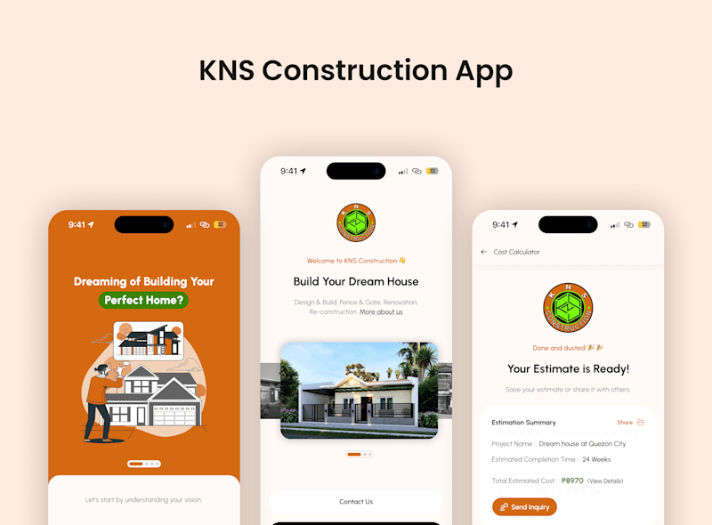 Cover image for Cost Estimate App Design for KNS Construction