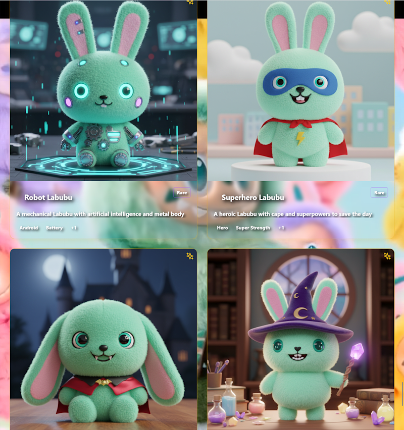 Cover image for Fake Labubu Mystery Box Game