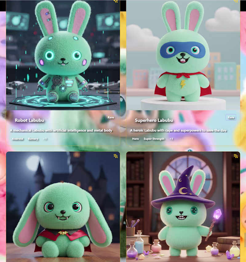 Cover image for Fake Labubu Mystery Box Game