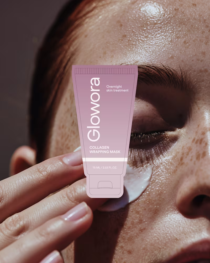 Cover image for My most recent project: Glowora. A skincare concept built ar...