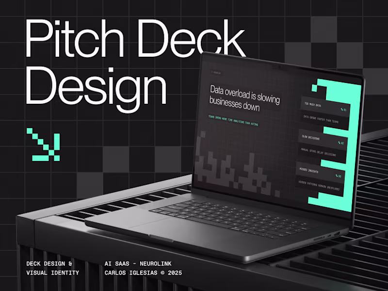 Cover image for Visual Identity & Pitch Deck – AI SaaS | NeuroLink™