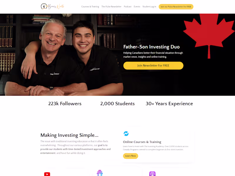 Cover image for Beavis Wealth Website Development