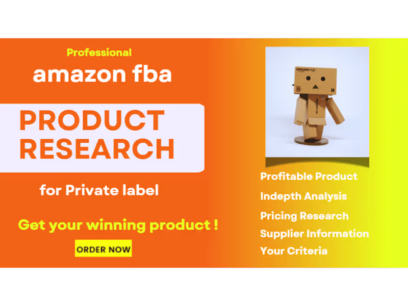 Cover image for Amazon FBA Product Researcher