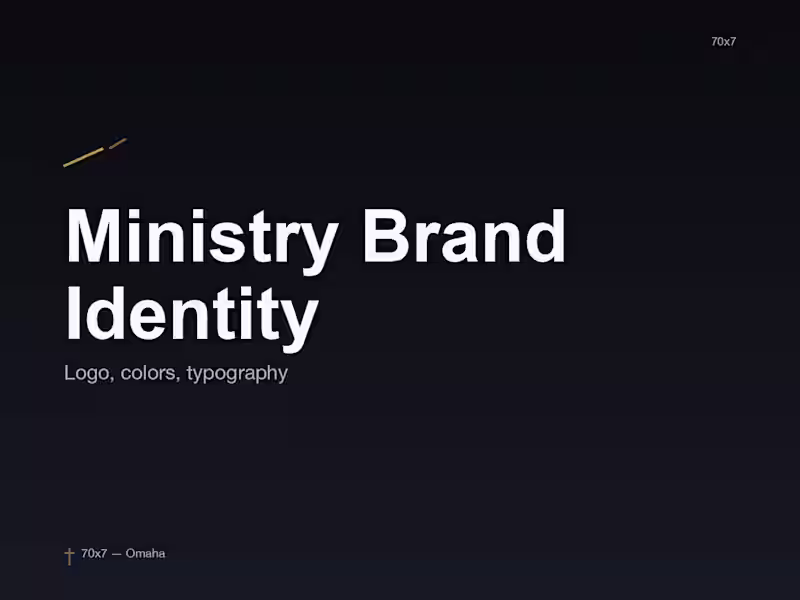 Cover image for Ministry Brand Identity Package