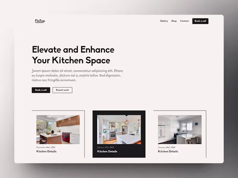 Cover image for Landing Page for Kitchen Renovation