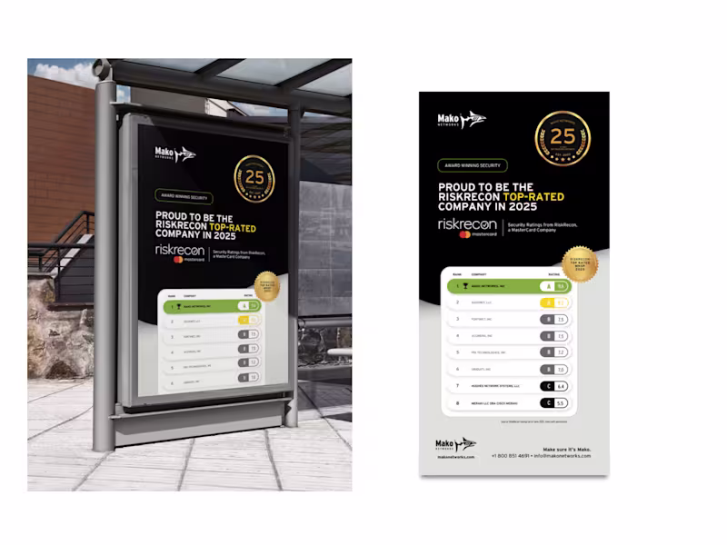 Cover image for RiskRecon Booth Signage