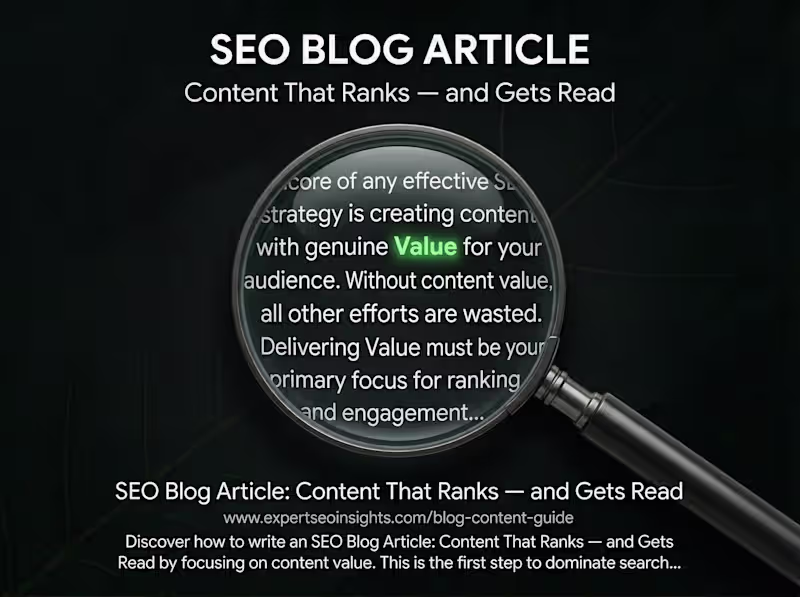 Cover image for SEO Blog Article — Research, Writing & Optimization