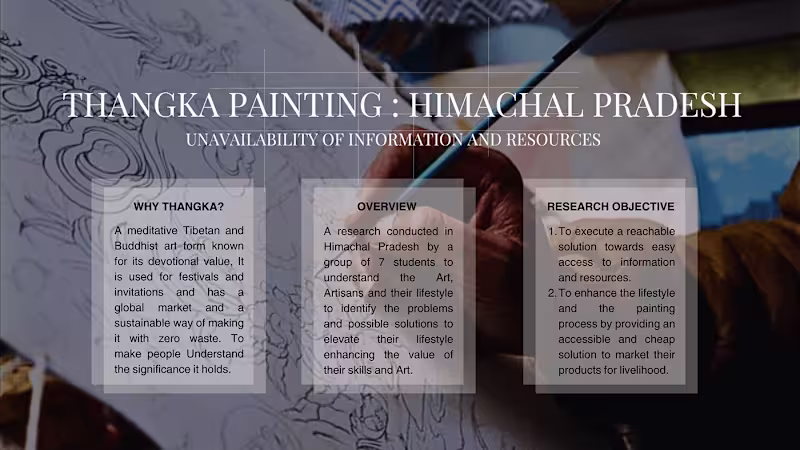 Cover image for Website and brochure design for thangka artisans :: Behance