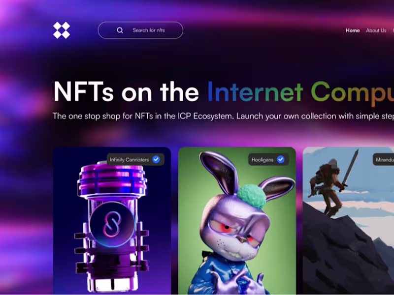 Cover image for A Quick UI exploration of a conceptual NFT store.