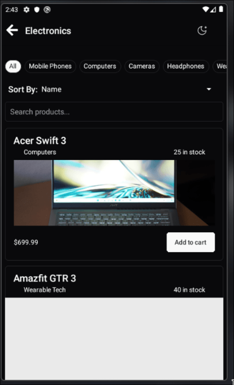 Cover image for E-Commerce Mobile App
