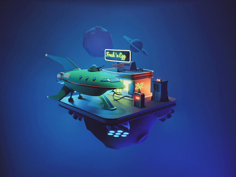 Cover image for Spaceship Hanger on Behance