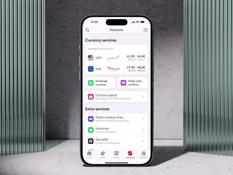 Cover image for Currency Services in PUMB Mobile Bank