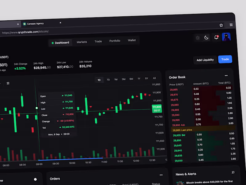 Cover image for Cryptocurrency Dashboard