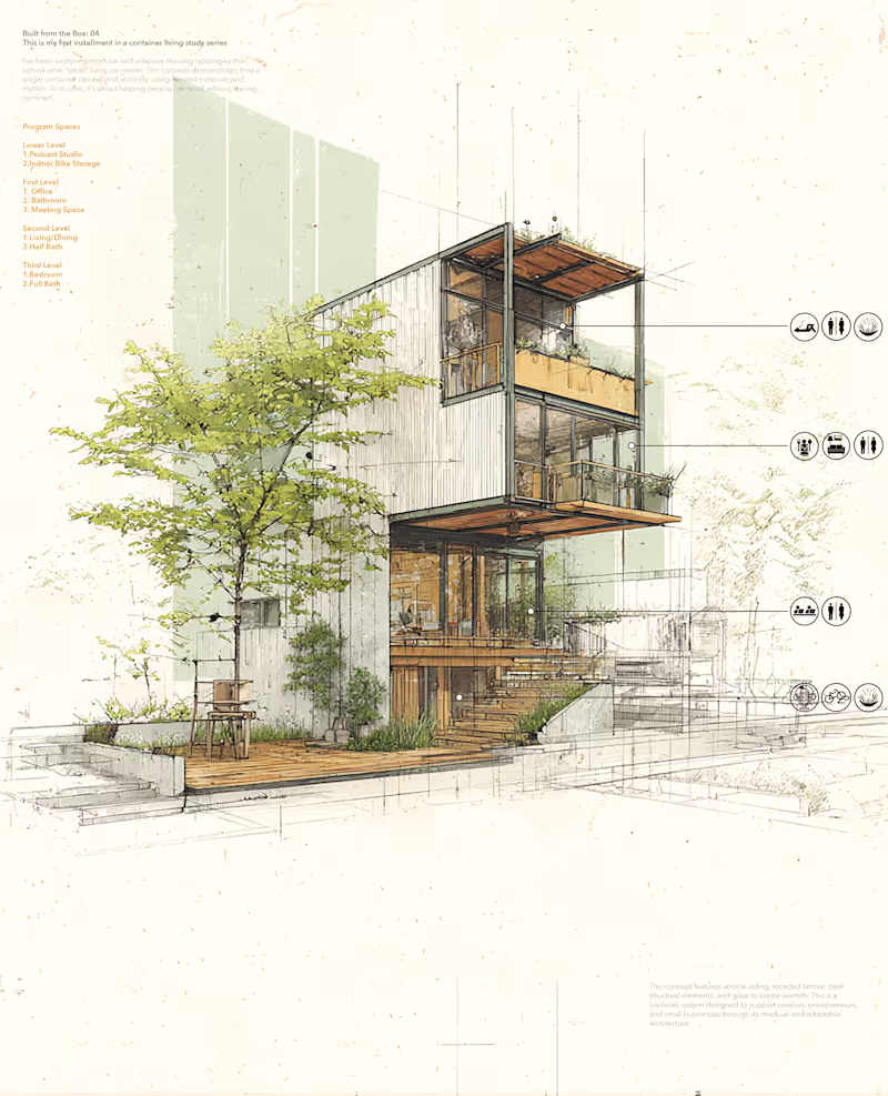 Cover image for Built from the Box — Concept 04 This concept explores live/w...