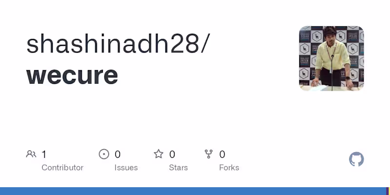 Cover image for shashinadh28/wecure