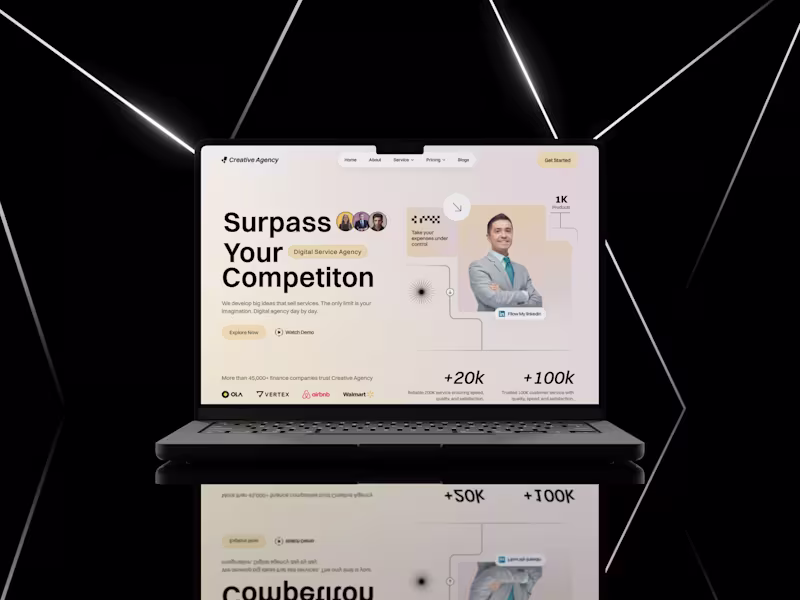 Cover image for High-Converting Hero Section for Creative