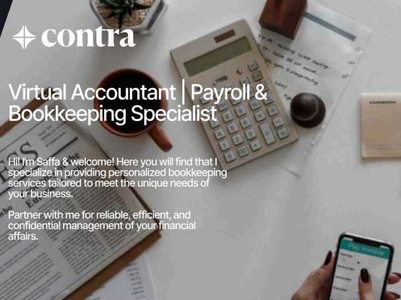 Cover image for Virtual Accountant | Payroll & Bookkeeping Specialist