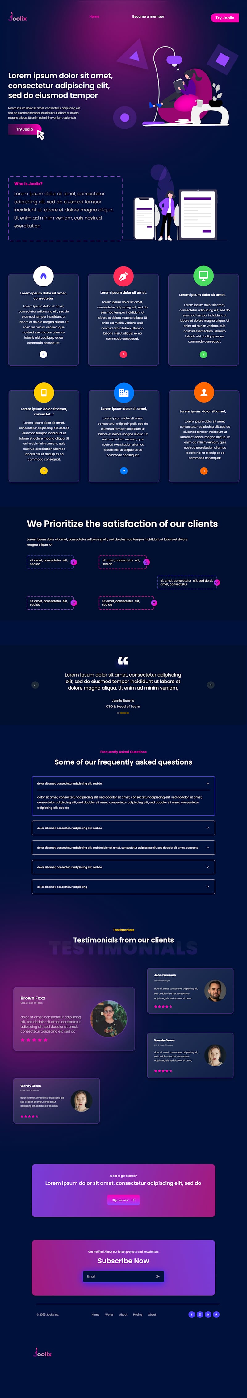 Cover image for SAAS LANDING PAGE :: Behance