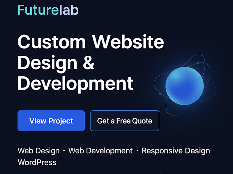 Cover image for FutureLab — Custom Websites & MVP Apps
