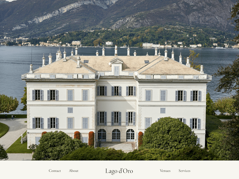 Cover image for Lago D'Oro Web Design