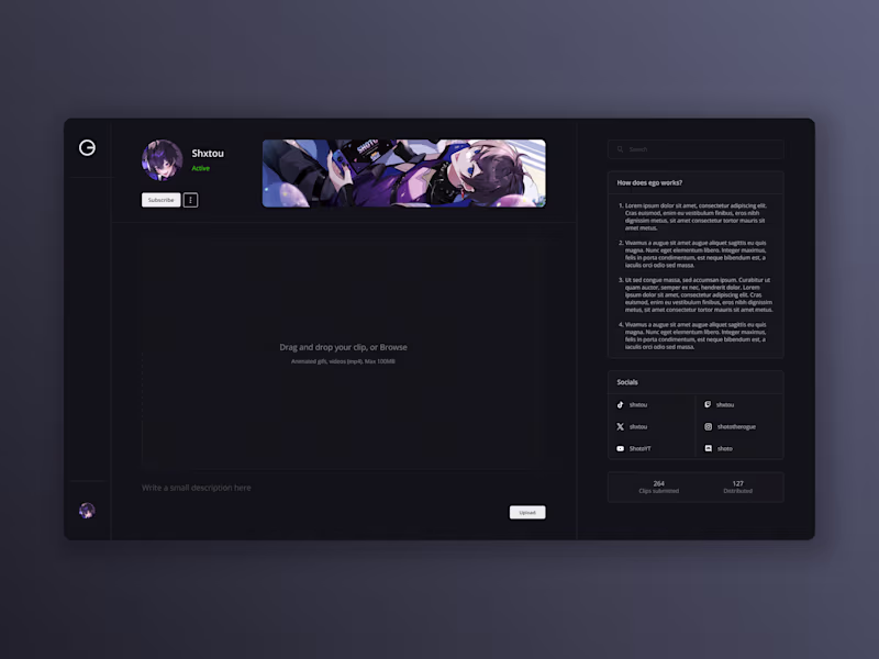 Cover image for A monetization platform for vtubers and their clippers