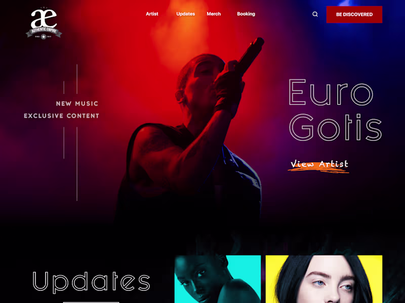 Cover image for Record Label (Custom UI/UX + Custom Wordpress Backend)