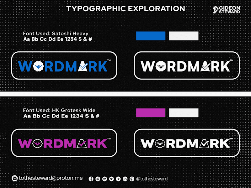 Cover image for 🔖WORDMARK™ Type Exploration 2024