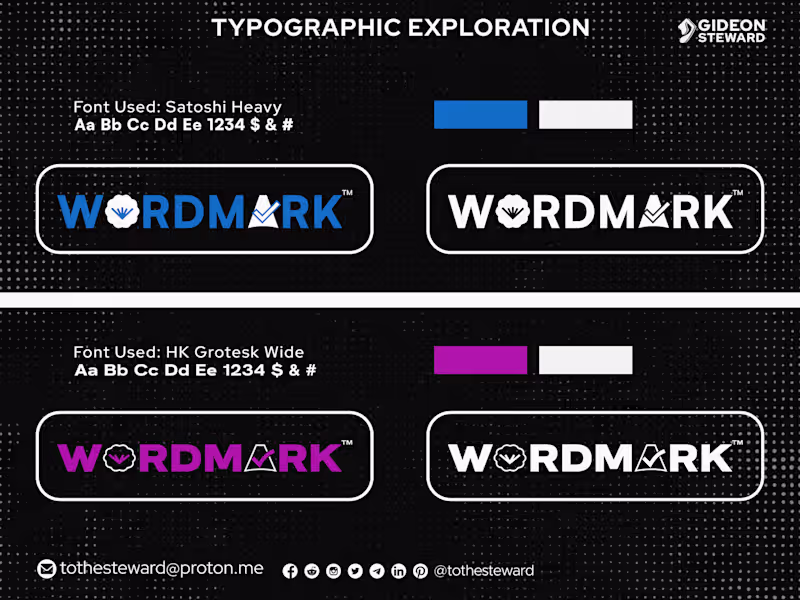 Cover image for 🔖WORDMARK™ Type Exploration 2024