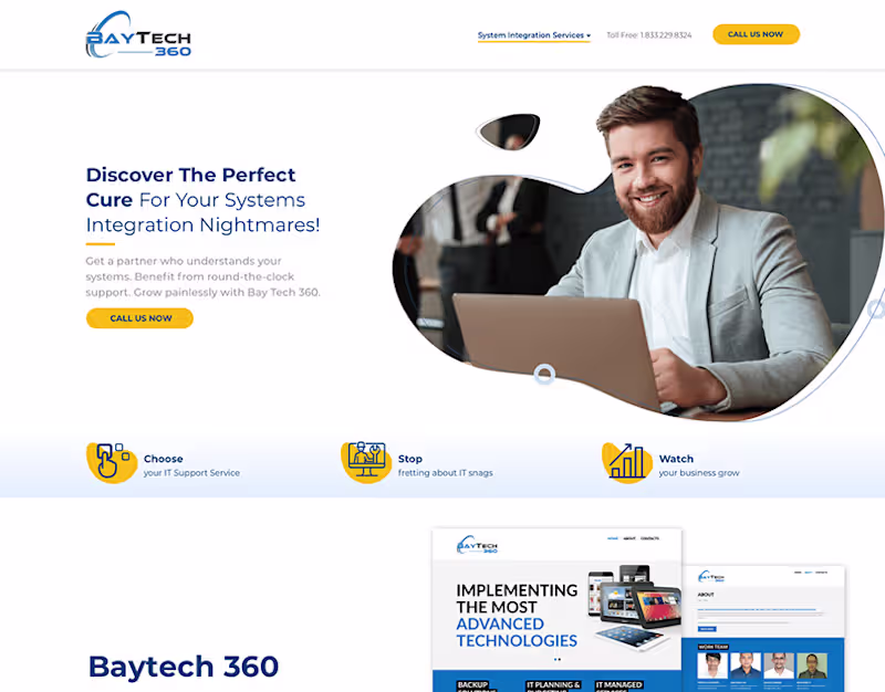 Cover image for UI Design - BayTech360 | Behance
