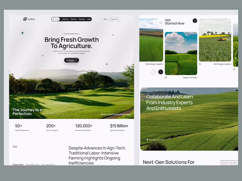 Cover image for Cultivo Landing page