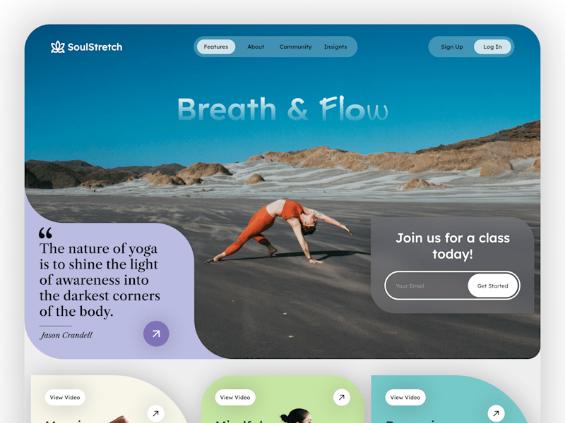 Cover image for SoulStretch – Yoga Website