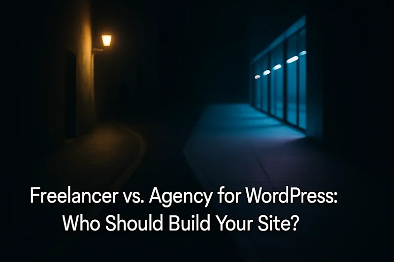 Cover image for Freelancer vs. Agency for WordPress: Who Should Build Your Site?