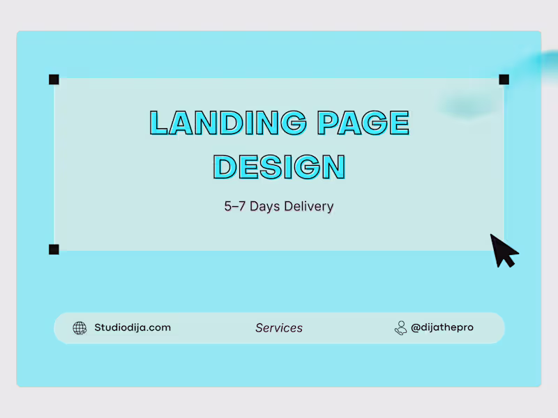 Cover image for Landing Page Design