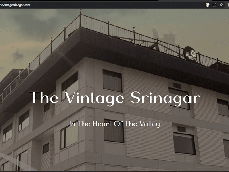 Cover image for THE VINTAGE SRINAGAR