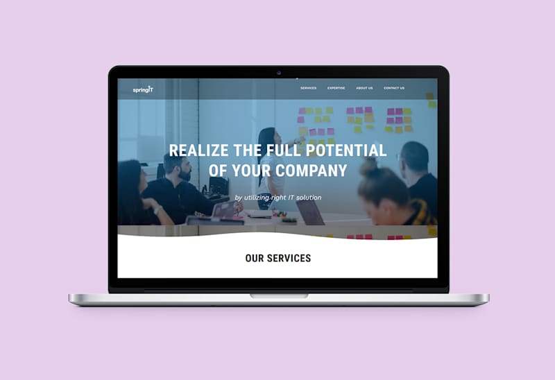 Cover image for Landing Page Design for IT Agency