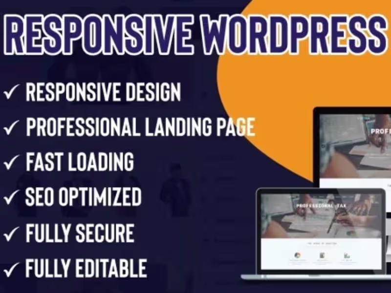 Cover image for I will design responsive wordpress website, website redesign