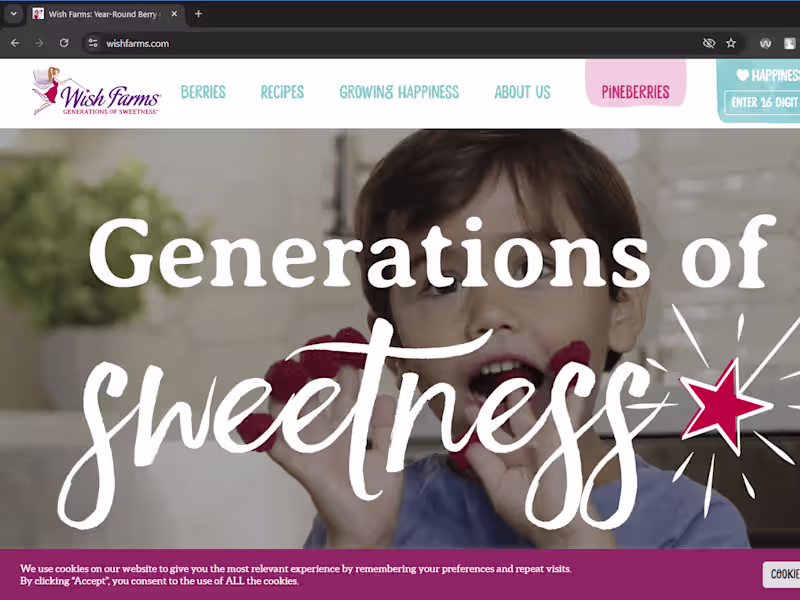 Cover image for Wish Farms WordPress Website Development - WishFarms.com