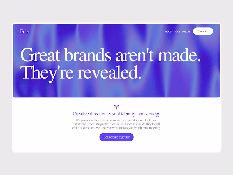 Cover image for Built the hero section for