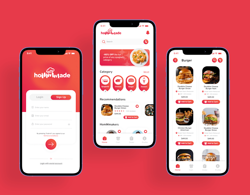 Cover image for Hommade UI App Desin