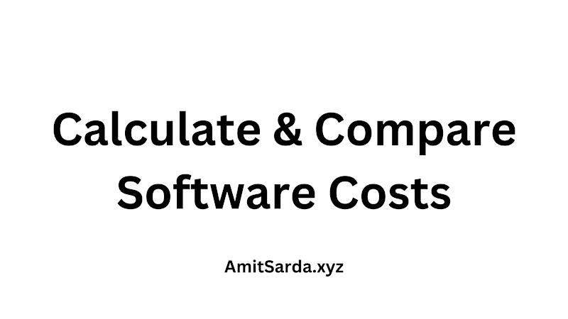 Cover image for comparecosts.fyi - Calculate and Compare Software Costs