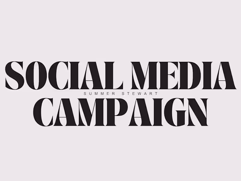 Cover image for SOCIAL MEDIA CAMPAIGN